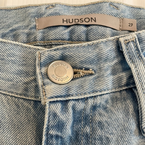 Hudson James Wide Leg Jeans in Iris - Sold at Anthropologie- Light Wash - Picture 8 of 12